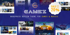 Read more about the article Best WordPress Review Theme For Games, Movies And Music – Gamez
