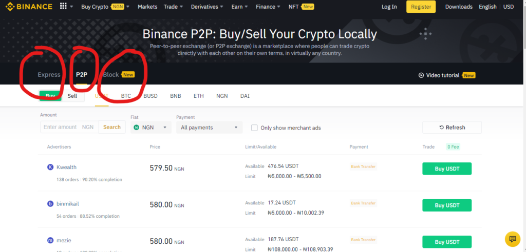 binance p2p trading