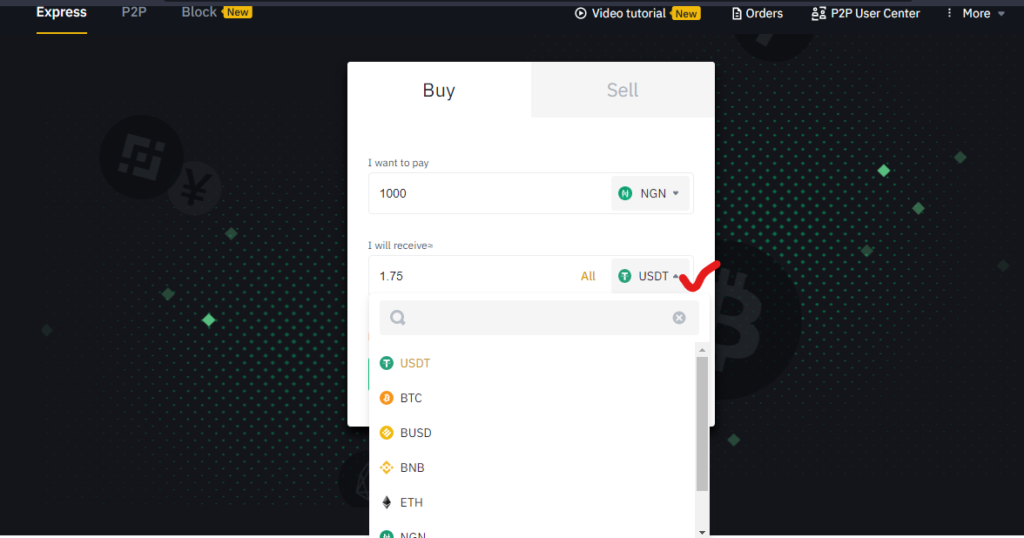 binance p2p express trading